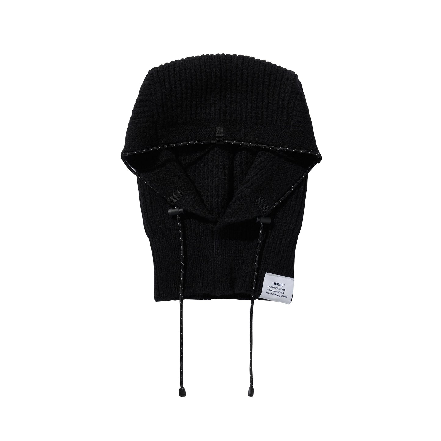 STRING WARM HOOD / BLACK