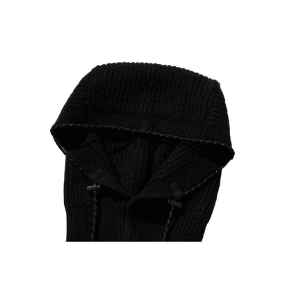 STRING WARM HOOD / BLACK