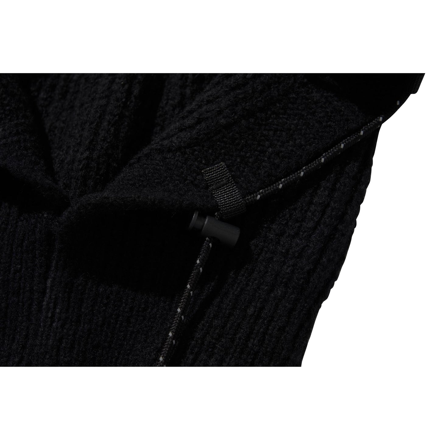 STRING WARM HOOD / BLACK