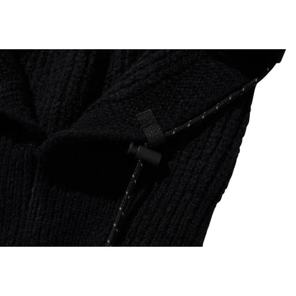 STRING WARM HOOD / BLACK