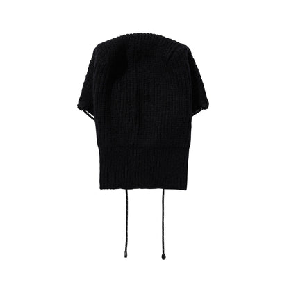 STRING WARM HOOD / BLACK