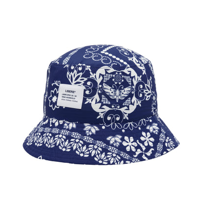 BANDANA BUCKET HAT / BLUE