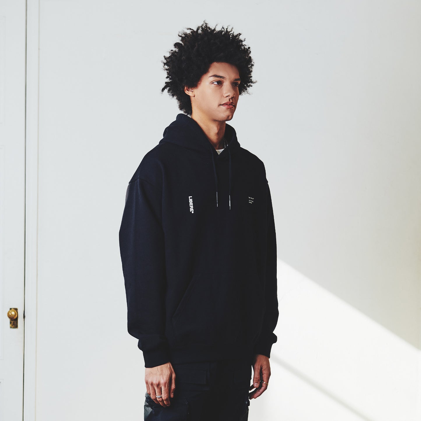 21 SLOGAN HOODIE / BLACK