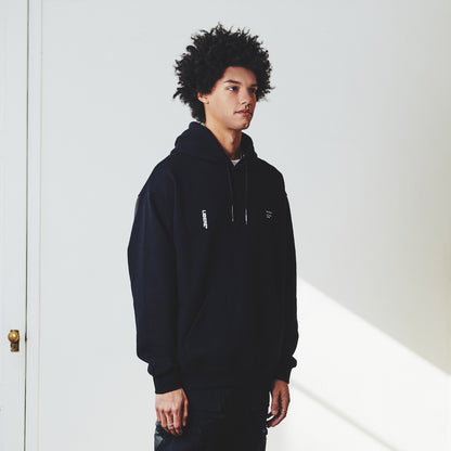 21 SLOGAN HOODIE / BLACK