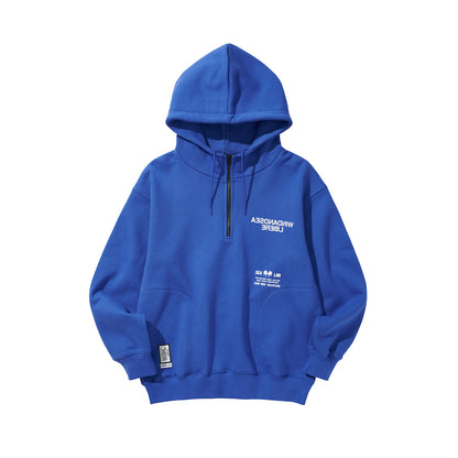 WDS X LIBERE HARF-ZIP HOODIE / ROYAL BLUE