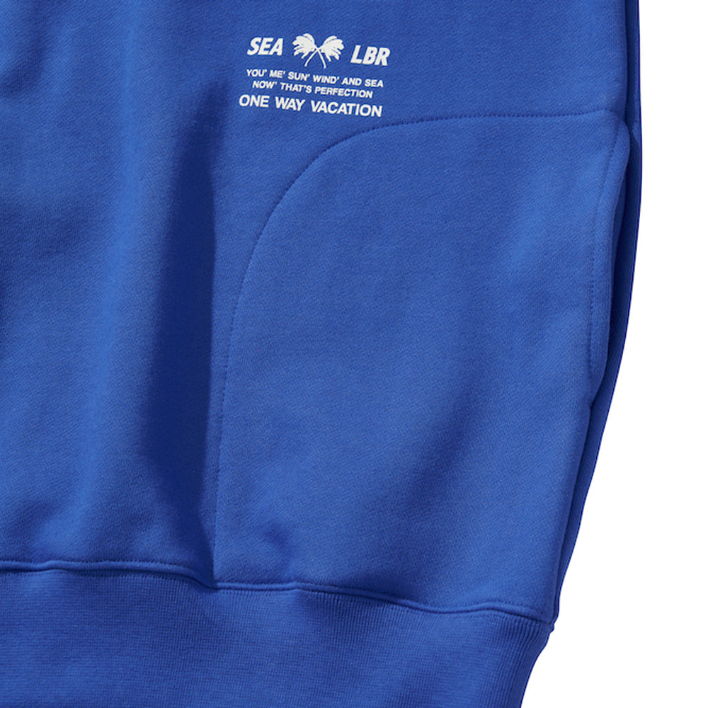 WDS X LIBERE HARF-ZIP HOODIE / ROYAL BLUE