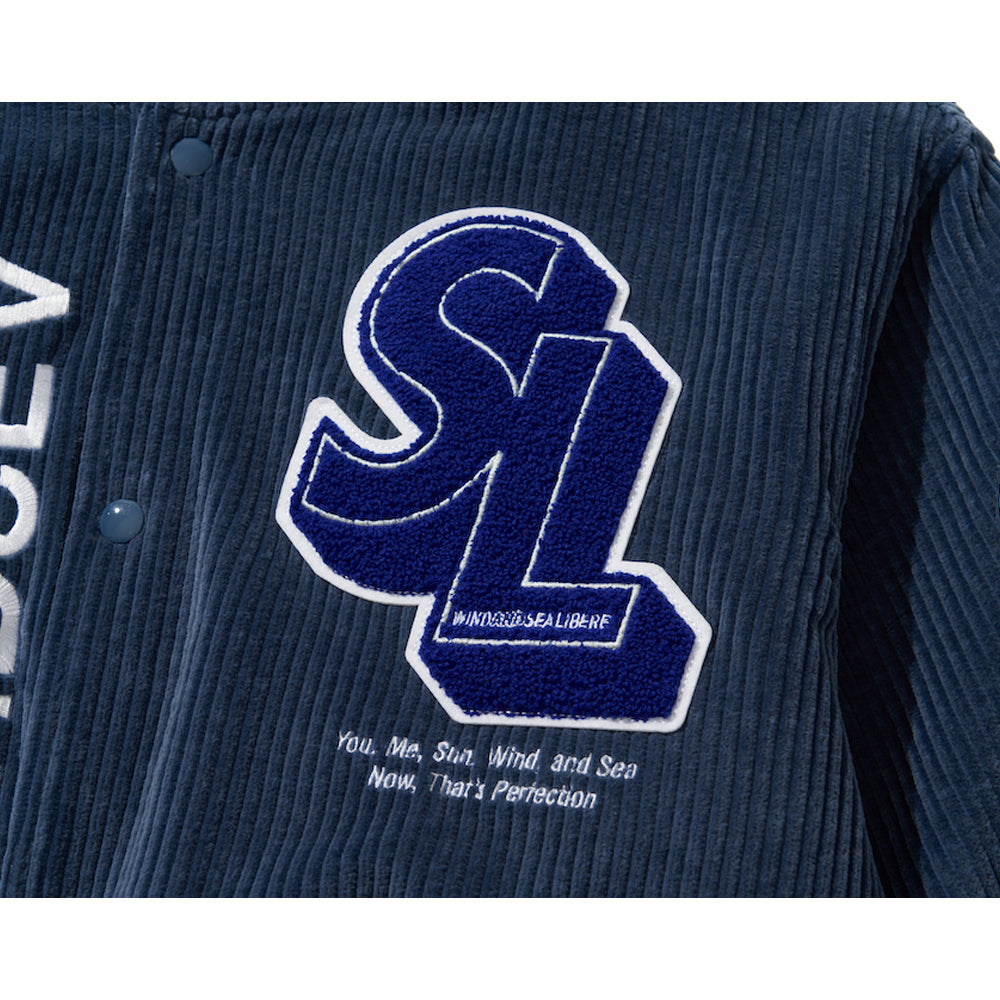 WDS X LIBERE VARSITY JACKET NAVY