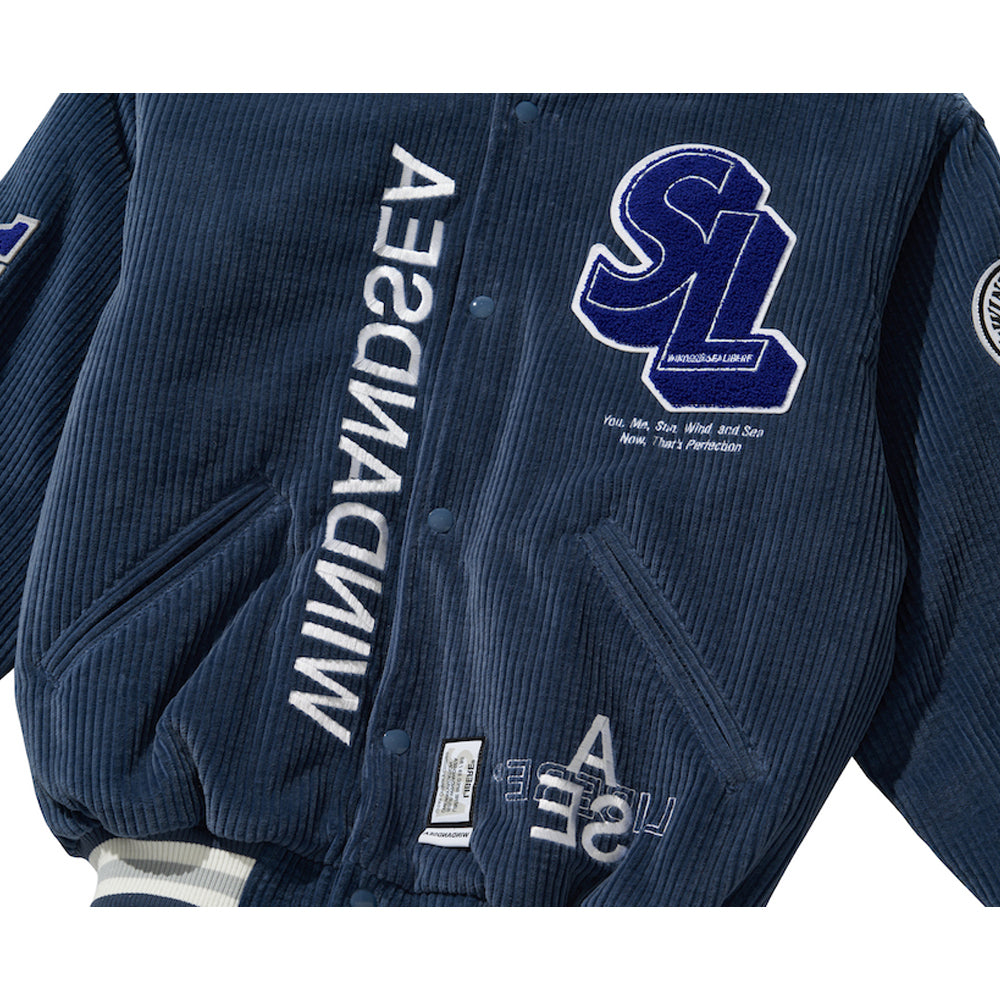 WDS X LIBERE VARSITY JACKET NAVY