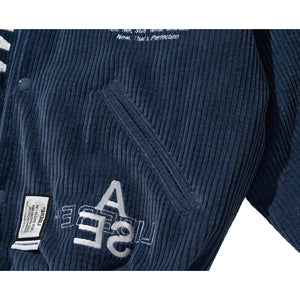 WDS X LIBERE VARSITY JACKET / NAVY