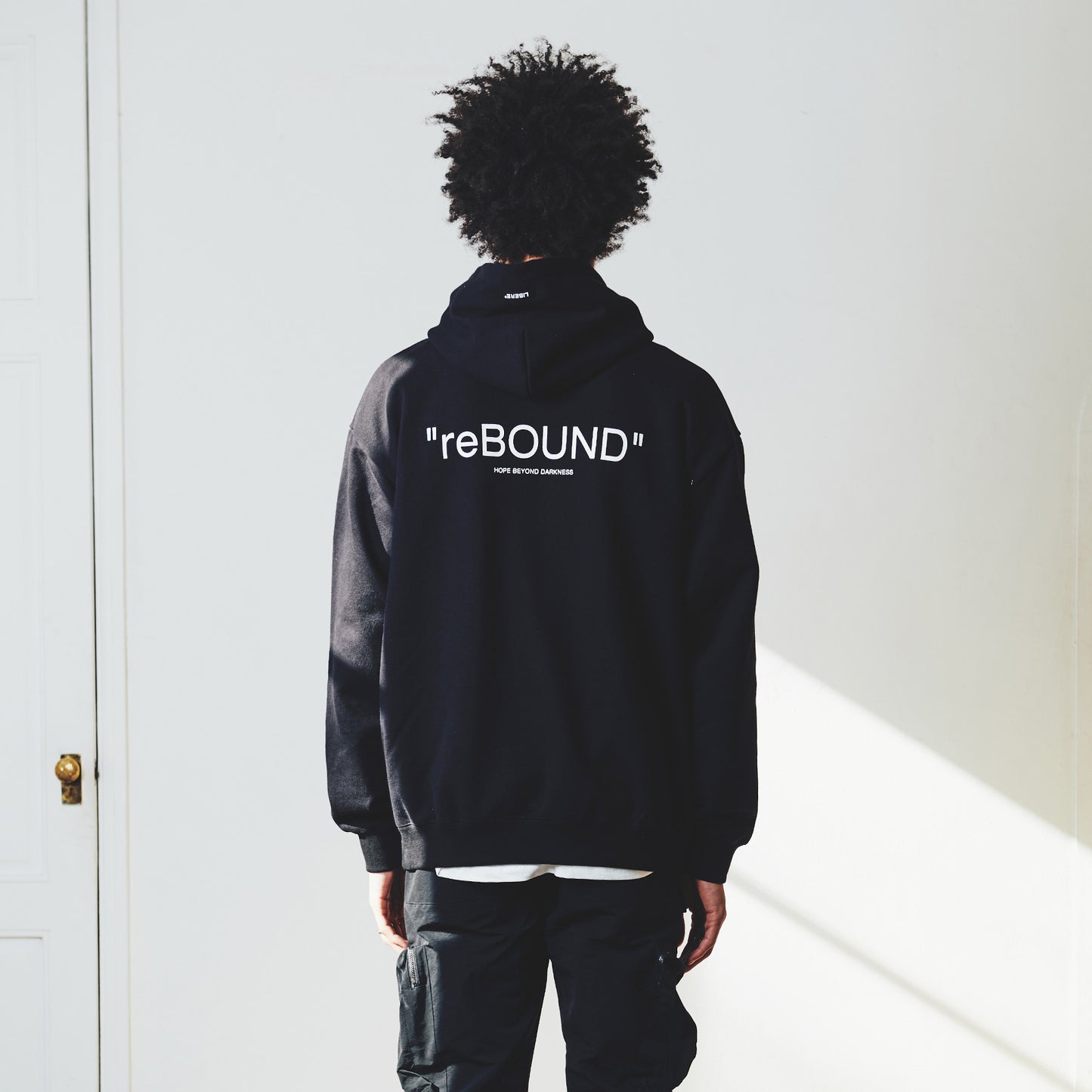 21 SLOGAN HOODIE / BLACK