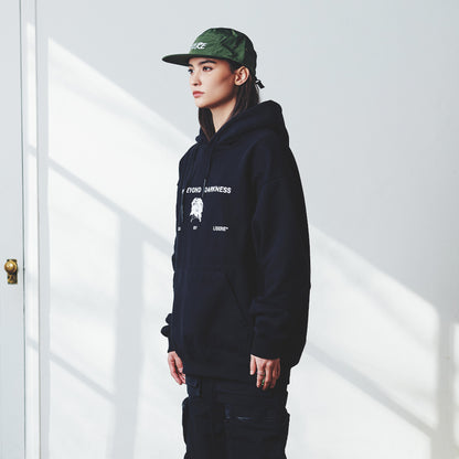 FLOWER BONE HOODIE / BLACK
