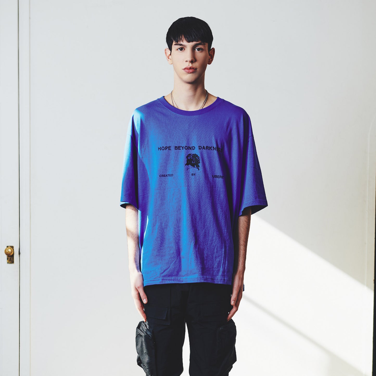 FLOWER BONE TEE / BLUE