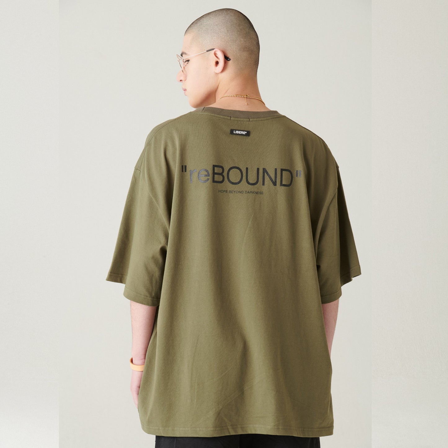 21 SLOGAN TEE / OLIVE