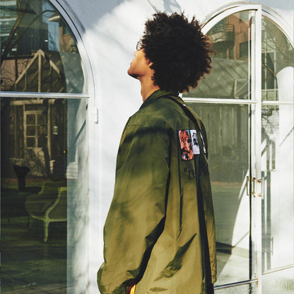 COLLAGE COACH JACKET / OLIVE