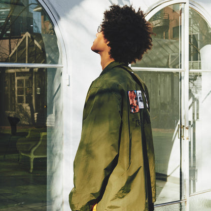 COLLAGE COACH JACKET / OLIVE