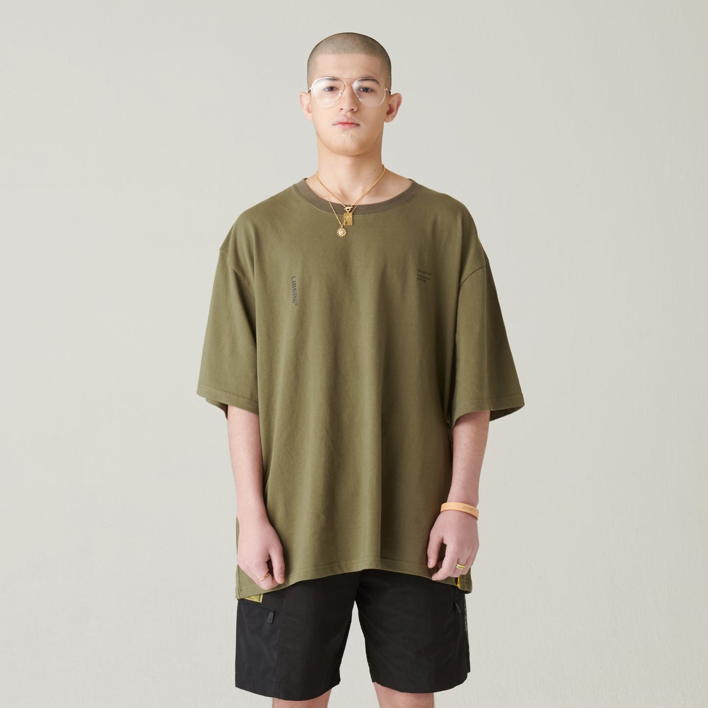 21 SLOGAN TEE / OLIVE