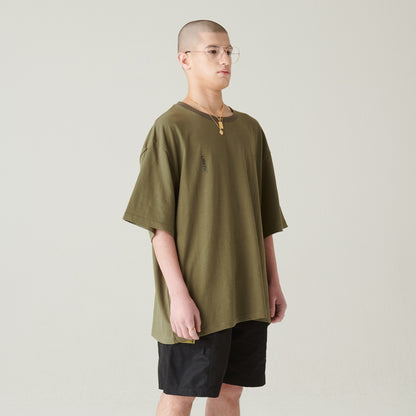 21 SLOGAN TEE / OLIVE