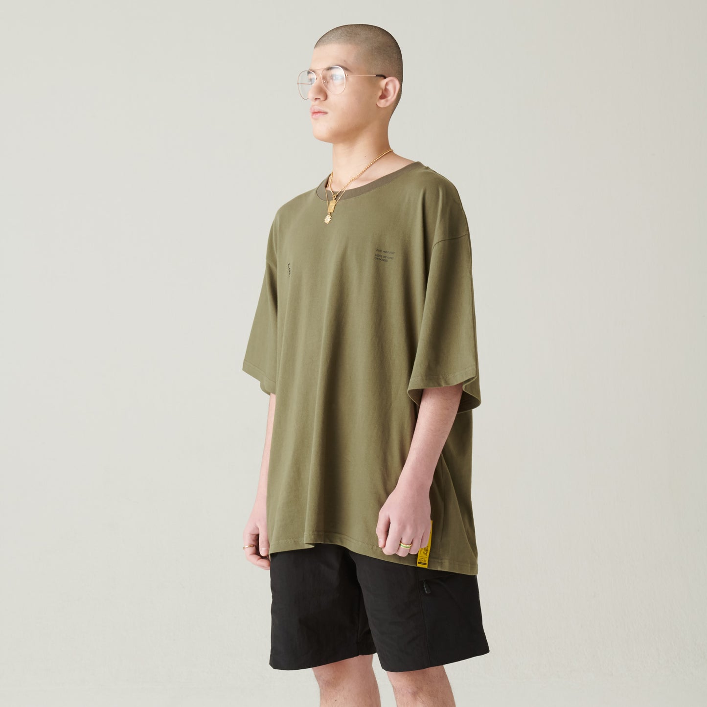 21 SLOGAN TEE / OLIVE