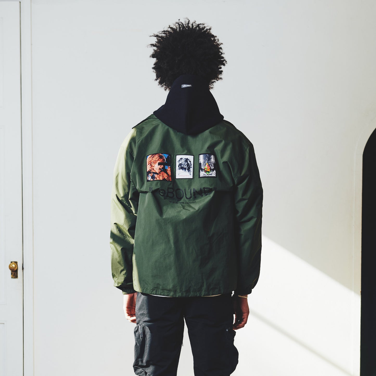 COLLAGE COACH JACKET / OLIVE