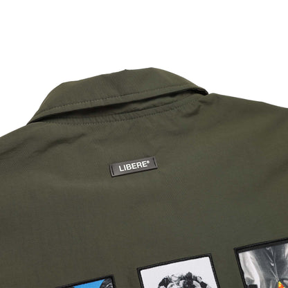 COLLAGE COACH JACKET / OLIVE
