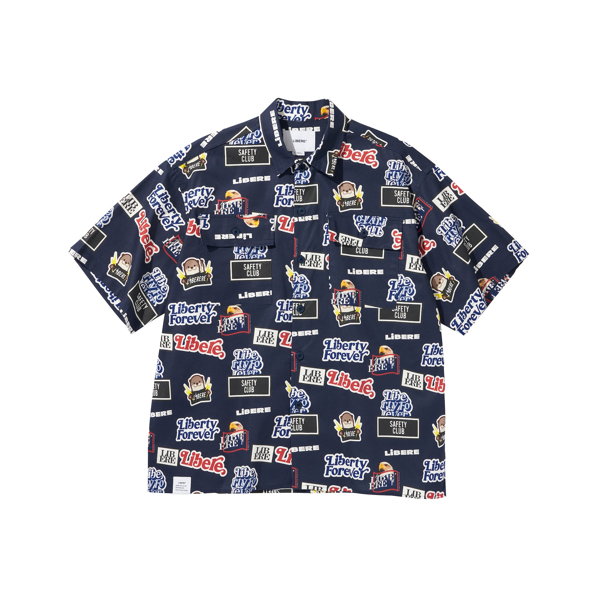 STICKER PACK SHIRT / NAVY