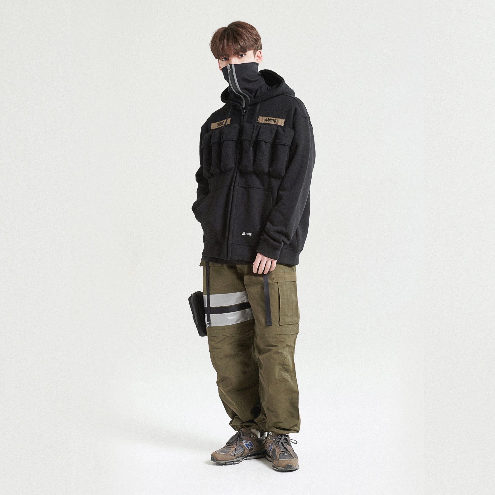 TACTIICAL ZIP-UP HOODIE / BLACK