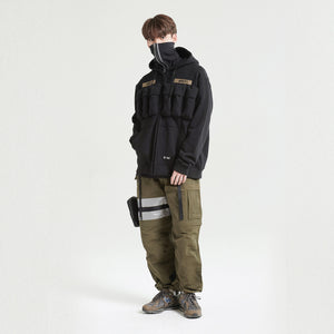 TACTIICAL ZIP-UP HOODIE / BLACK
