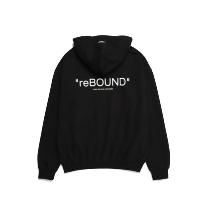 21 SLOGAN HOODIE / BLACK