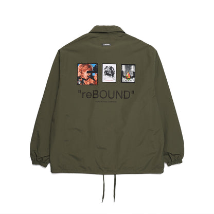 COLLAGE COACH JACKET / OLIVE