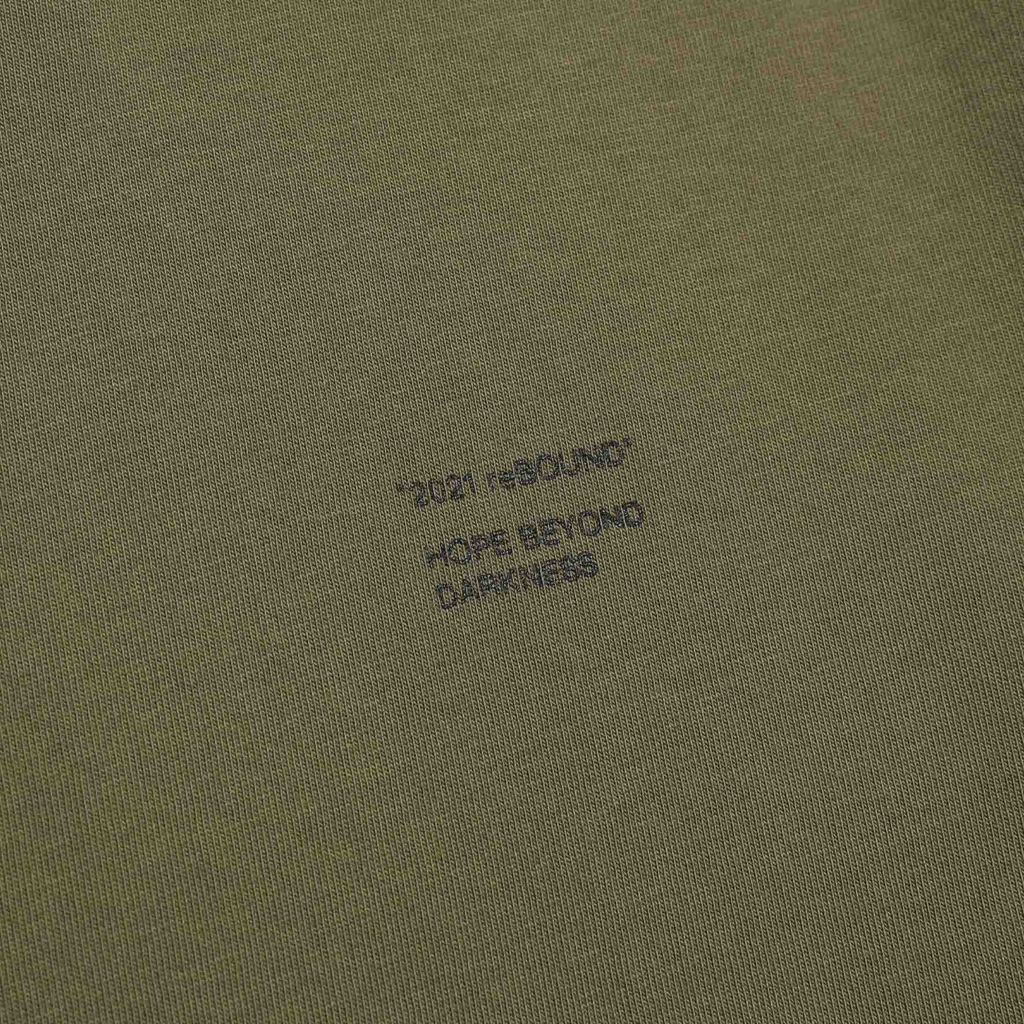 21 SLOGAN TEE / OLIVE
