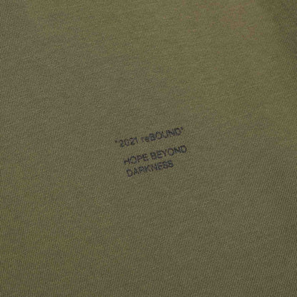 21 SLOGAN TEE / OLIVE