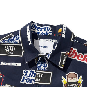 STICKER PACK SHIRT / NAVY