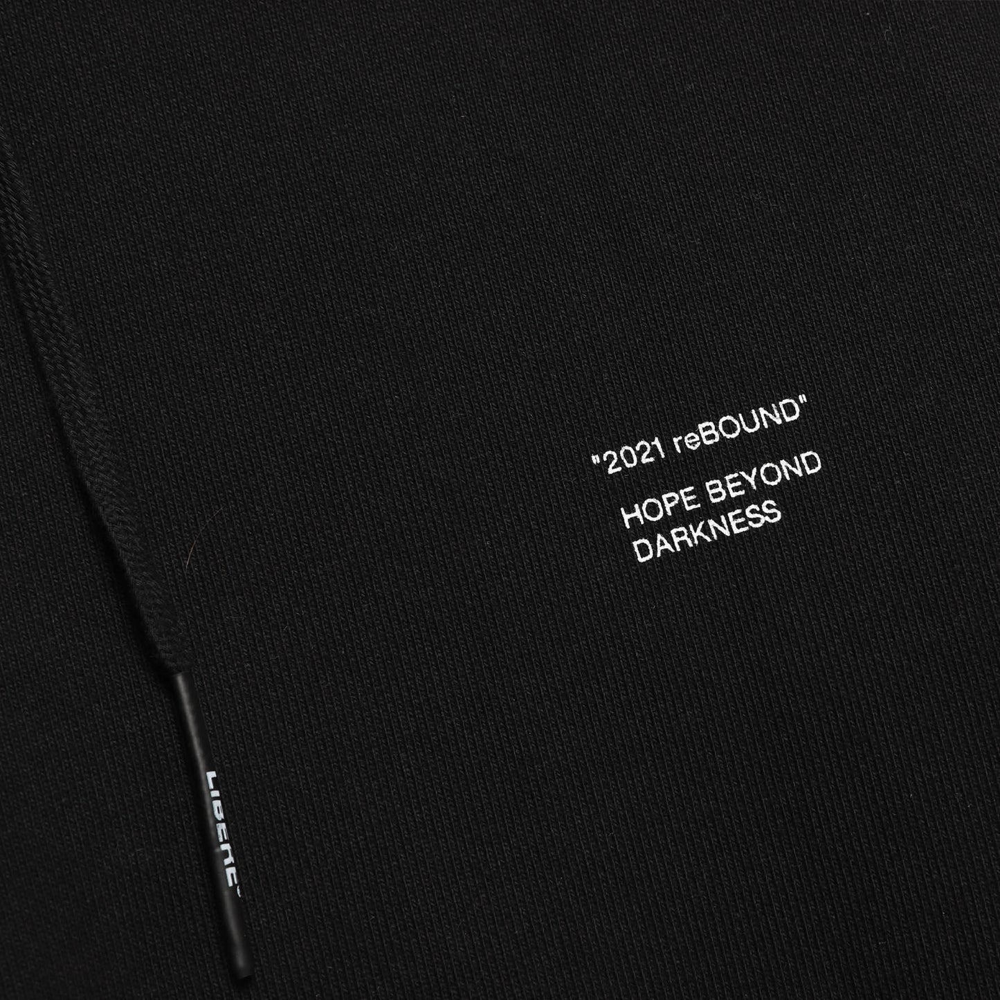 21 SLOGAN HOODIE / BLACK