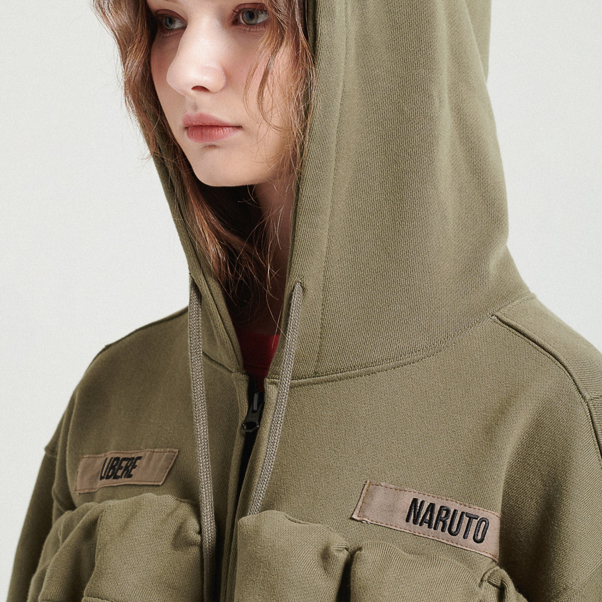 TACTIICAL ZIP-UP HOODIE / KHAKI