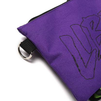 TWOFACE SHOLDER BAG / GREEN PURPLE