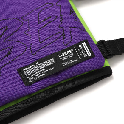 TWOFACE SHOLDER BAG / GREEN PURPLE