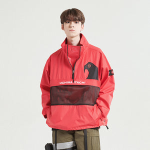 TEAM-AK PULLOVER JACKET / RED