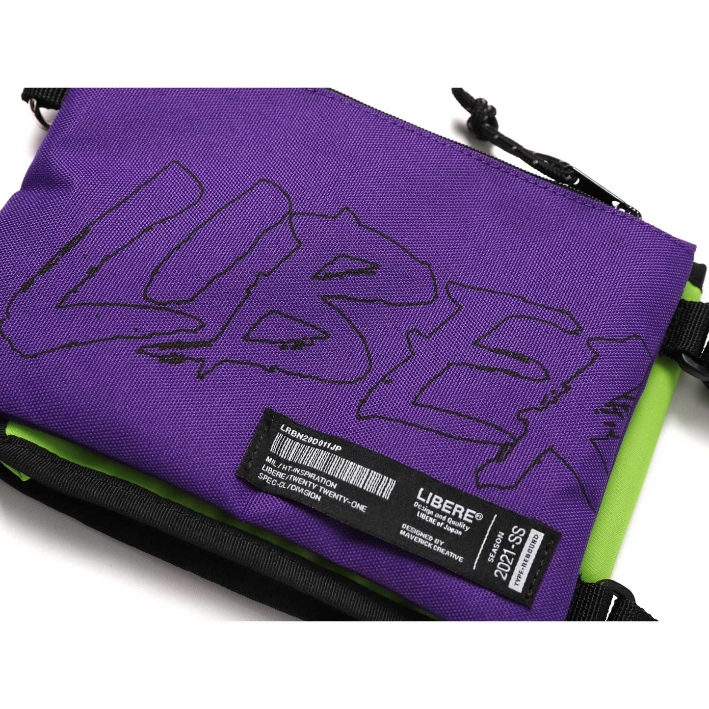 TWOFACE SHOLDER BAG / GREEN PURPLE