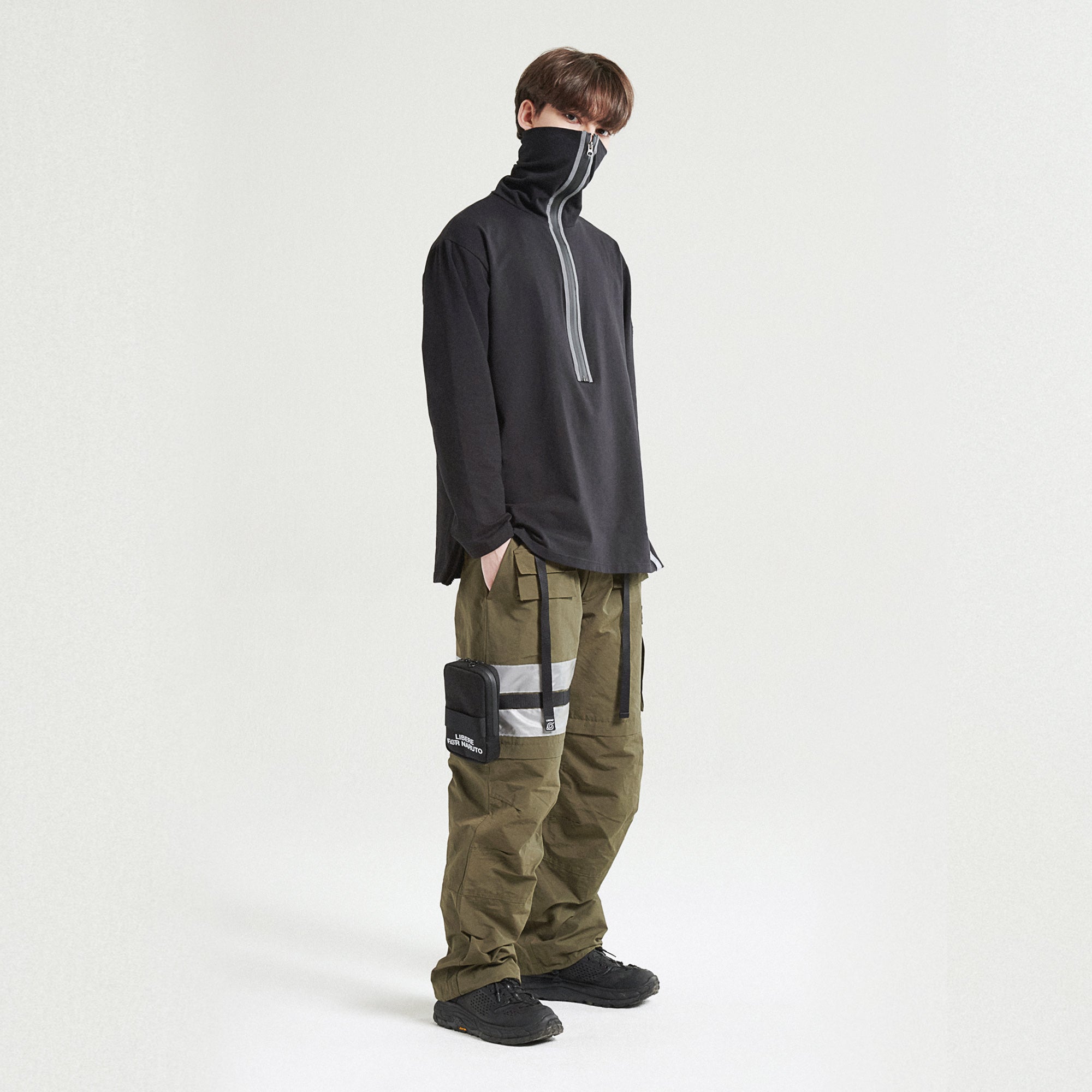 NINJA NECK SHIRT / BLACK