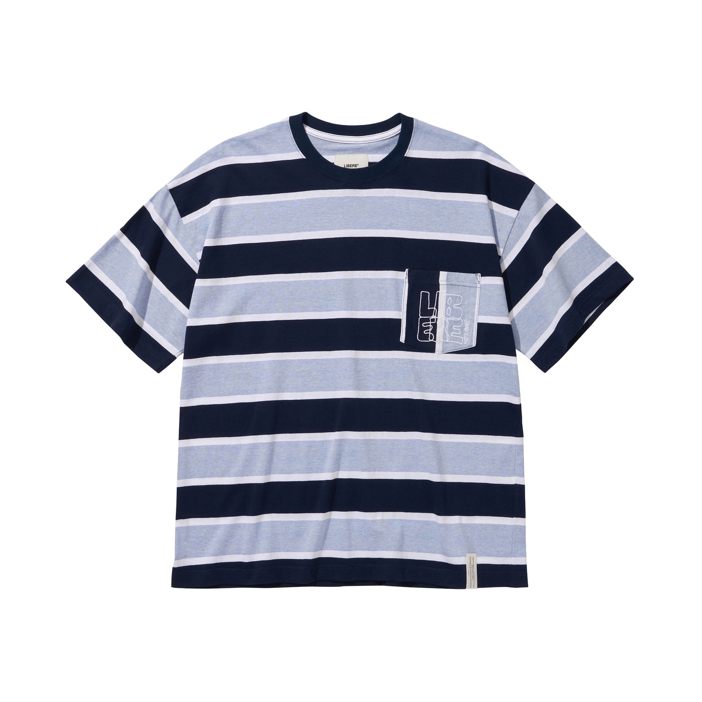 BORDER POCKET SS TEE / BLACK