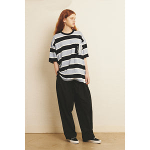 BORDER POCKET SS TEE / BLACK