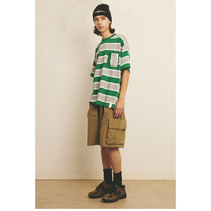 BORDER POCKET SS TEE / GREEN