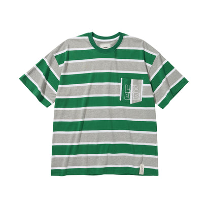 BORDER POCKET SS TEE / GREEN