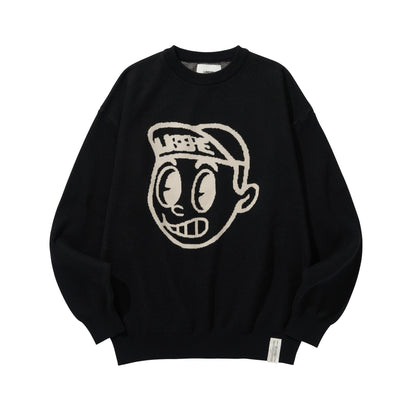 CHEEKY KNIT SWEAT / BLACK