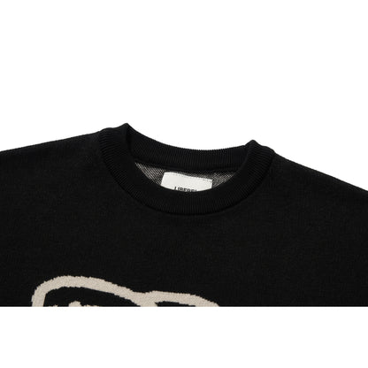 CHEEKY KNIT SWEAT / BLACK