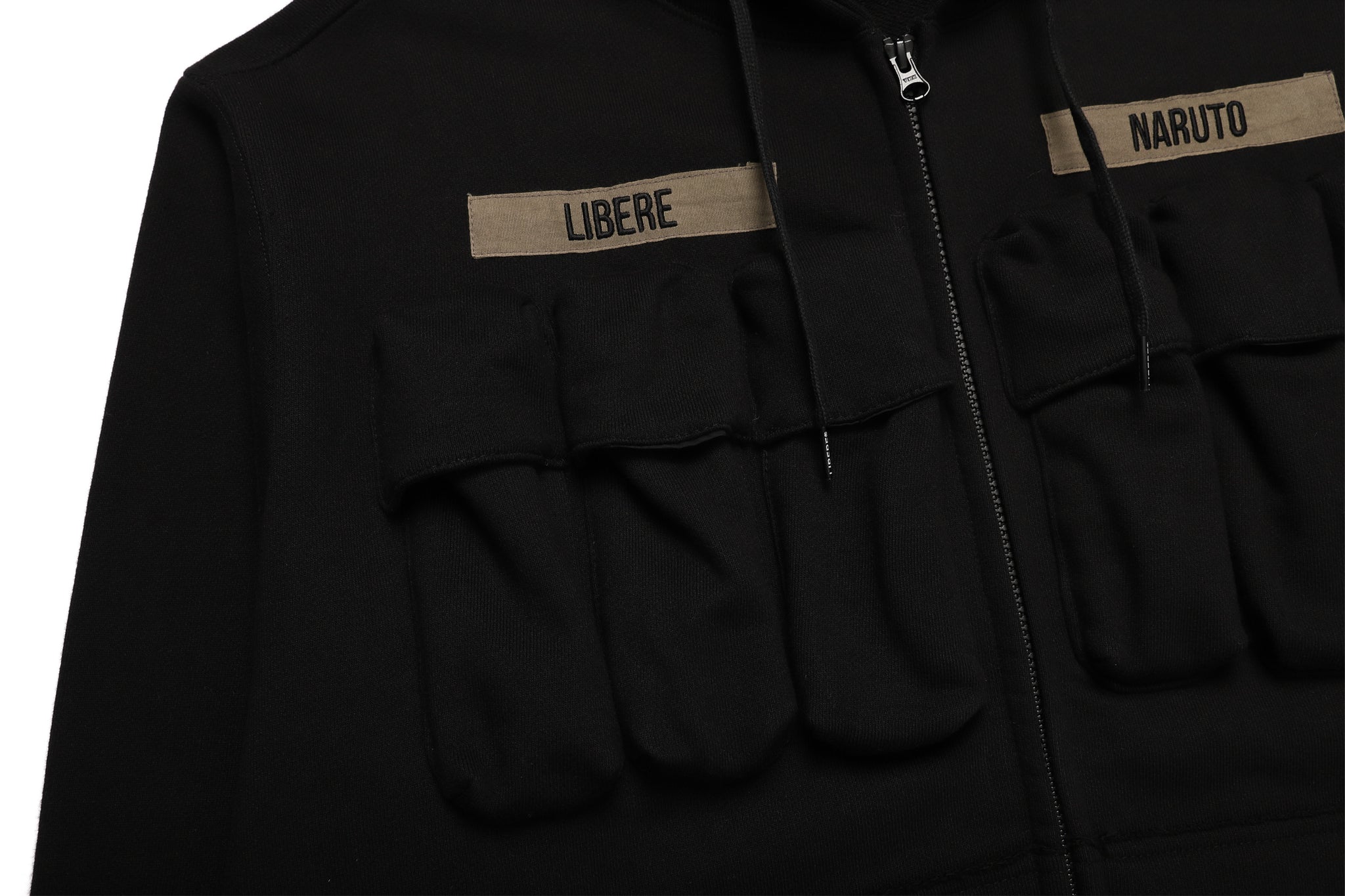 TACTIICAL ZIP-UP HOODIE / BLACK