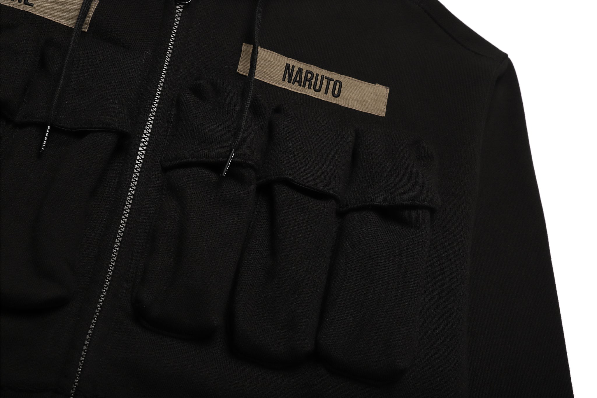 TACTIICAL ZIP-UP HOODIE / BLACK