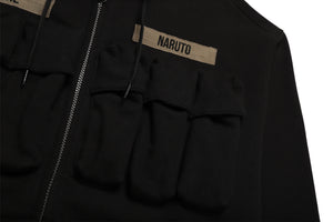 TACTIICAL ZIP-UP HOODIE / BLACK