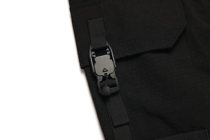 LAYERED WIDE PANTS / BLACK