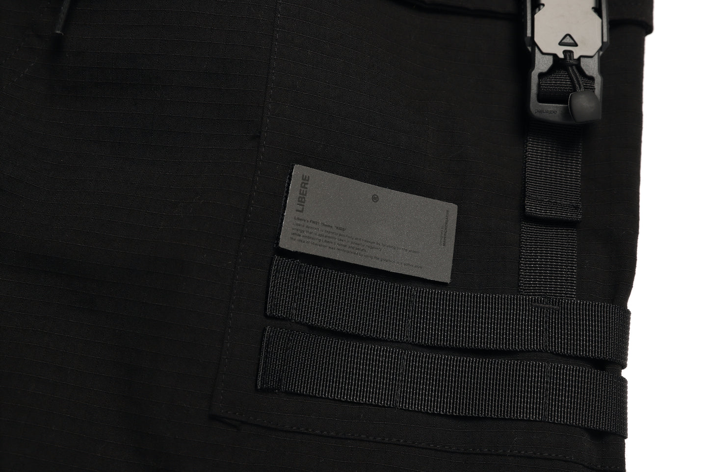 LAYERED WIDE PANTS / BLACK